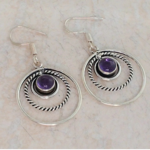 Jewelry - sterling Silver Amethyst Earrings